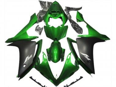 Cheap 2007-2008 Yamaha R1 Motorcycle Fairing - Green Matte Black