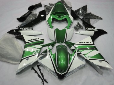 Cheap 2007-2008 Yamaha R1 Motorcycle Fairings - White Green Black