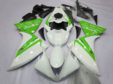 Cheap 2012-2014 Yamaha R1 Motorcycle Fairings - White Green