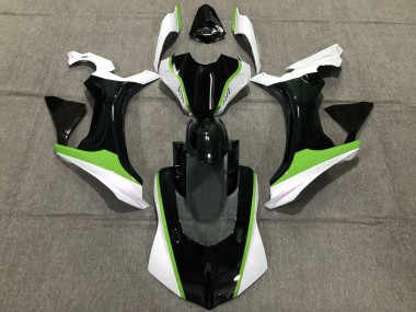 Cheap 2015-2019 Yamaha R1 Motorcycle Fairings - White Green Glossy Black