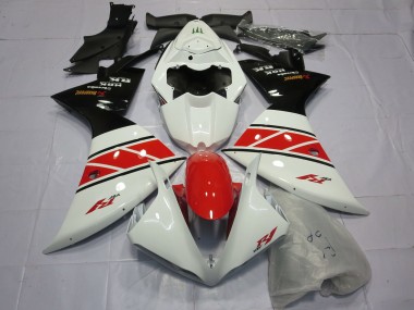 Cheap 2012-2014 Yamaha R1 Motorcycle Fairings - White Red Black
