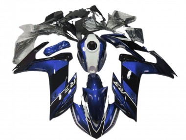 Cheap 2015-2018 Yamaha R3 Motorcycle Fairings - Blue White Glossy Black