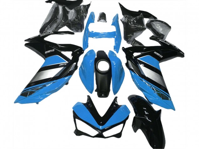 2015-2018 Yamaha R3 Motorcycle Fairings - Blue Silver Glossy Black Yamalube