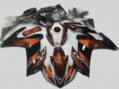 Cheap 2015-2018 Yamaha R3 Motorcycle Fairings - Brown White Black