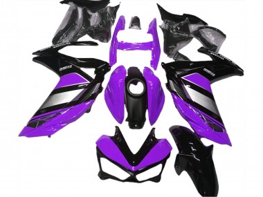 Cheap 2015-2018 Yamaha R3 Motorcycle Fairings - Purple Silver Glossy Black