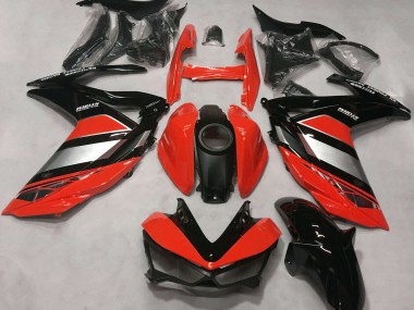 Cheap 2015-2018 Yamaha R3 Motorcycle Fairings - Red Silver Glossy Black