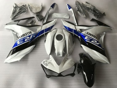 Cheap 2015-2018 Yamaha R3 Motorcycle Fairings - White Blue Black