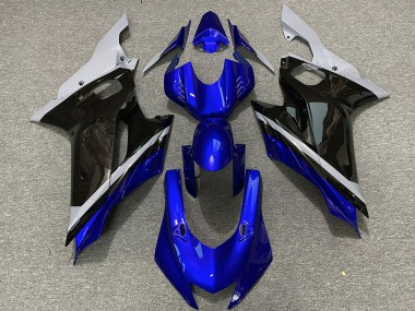 Cheap 2017-2023 Yamaha R6 Motorcycle Fairings - Grey Blue Glossy Black