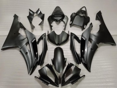 Cheap 2008-2016 Yamaha R6 Bike Fairings - Glossy Black Matte Black