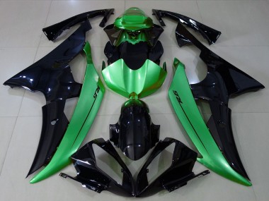 Cheap 2008-2016 Yamaha R6 Motorcycle Fairings - Green Glossy Black