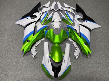 Cheap 2017-2023 Yamaha R6 Motorcycle Fairings - White Blue Green