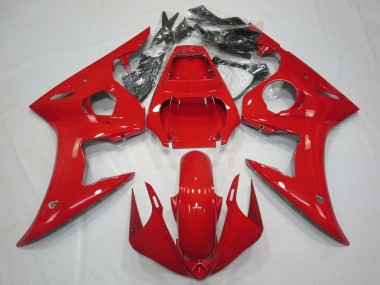 Cheap 2003-2004 Yamaha R6 Motorcycle Fairings - Glossy Red
