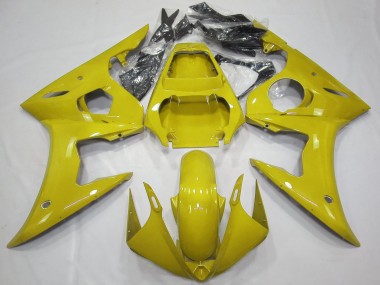 Cheap 2003-2004 Yamaha R6 Motorcycle Fairings - Glossy Yellow