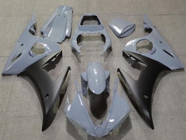 Cheap 2003-2004 Yamaha R6 Motorcycle Fairings - Nardo Grey Matte Black