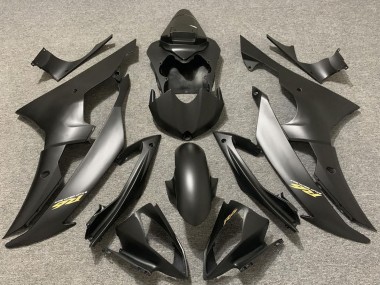 Cheap 2008-2016 Yamaha R6 Motorcycle Fairings - Matte Grey Black Gold Decals