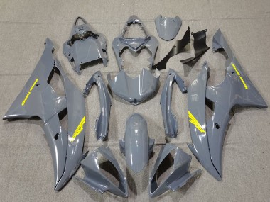 Cheap 2008-2016 Yamaha R6 Motorcycle Fairings - Nardo Grey High Viz Yellow Decals