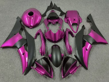 Cheap 2008-2016 Yamaha R6 Motorcycle Fairings - Pink Matte Black