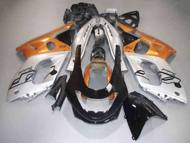 1996-2007 Yamaha YZF600R Thundercat Motorcycle Fairings - Silver Orange Black