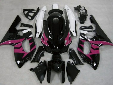 Cheap 1996-2007 Yamaha YZF600R Thundercat Motorcycle Fairings - Glossy Black Dark Pink White