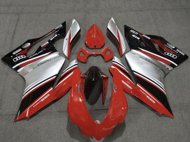 Cheap 2011-2014 Ducati 1199 Motorcycle Fairings - Red Silver Black Performance