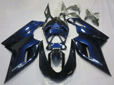 Cheap 2007-2014 Ducati 1098 Motorcycle Fairings - Deep Blue