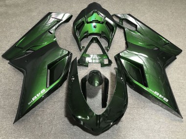 Cheap 2007-2014 Ducati 848 Motorcycle Fairings - Green