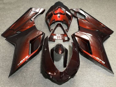 Cheap 2007-2014 Ducati 848 Motorcycle Fairings - Red