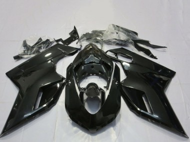Cheap 2007-2014 Ducati 848 1098 1198 Motorcycle Fairings - Glossy Black