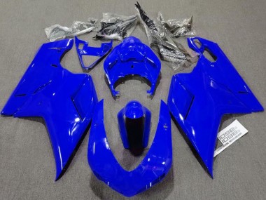 Cheap 2007-2014 Ducati 1098 Motorcycle Fairings - Glossy Blue Plain