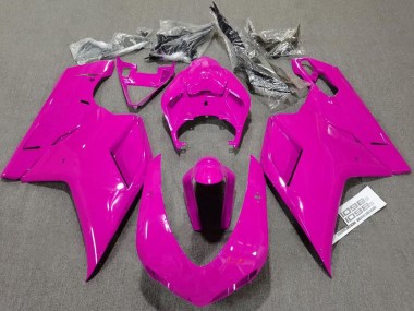 Cheap 2007-2014 Ducati 1098 Motorcycle Fairings - Glossy Pink Plain