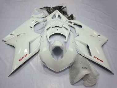 Cheap 2007-2014 Ducati 848 Motorcycle Fairings - Pearl White