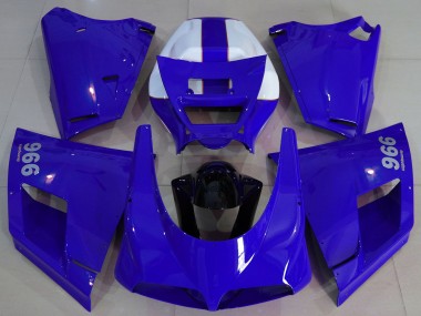 Cheap 1993-2005 Ducati 996 Motorcycle Fairings - Blue Black