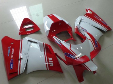 Cheap 1993-2005 Ducati 748 916 996 998 Motorcycle Fairings - White Red Air Generali Tim