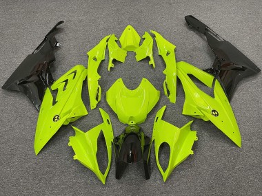 Cheap 2009-2014 BMW S1000RR Motorcycle Fairings - Neon Yellow Glossy Black