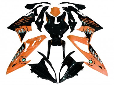 Cheap 2015-2016 BMW S1000RR Motorcycle Fairings - Orange Glossy Black Shark