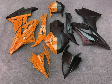 Cheap 2015-2016 BMW S1000RR Motorcycle Fairings - Orange Matte Black Split