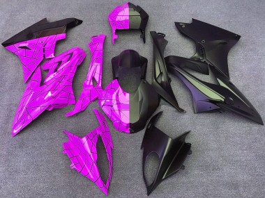 Cheap 2015-2016 BMW S1000RR Motorcycle Fairings - Pink Matte Black Split