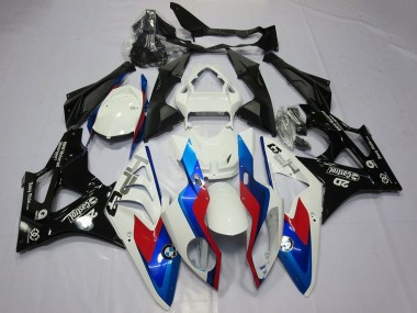 Cheap 2009-2014 BMW S1000RR Motorcycle Fairings - White Red Blue Glossy Black Castrol OEM Style