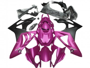 Cheap 2009-2014 BMW S1000RR Motorcycle Fairings - Hot Pink Matte Black