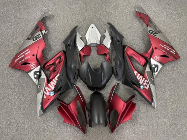 Cheap 2009-2014 BMW S1000RR Motorcycle Fairings - Red Matte Black
