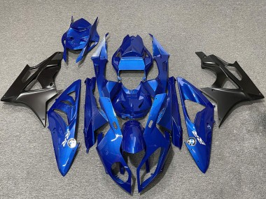 Cheap 2009-2014 BMW S1000RR Motorcycle Fairings - Blue Matte Black
