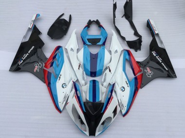 Cheap 2009-2014 BMW S1000RR Motorcycle Fairings - White Red Light Blue Glossy Black OEM Style