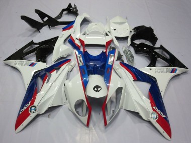 Cheap 2009-2014 BMW S1000RR Motorcycle Fairing Kits - White Red Blue Glossy Black