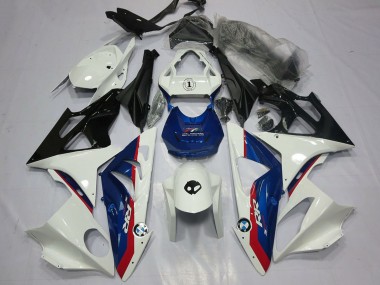 Cheap 2009-2014 BMW S1000RR Motorcycle Fairing - White Red Blue Glossy Black