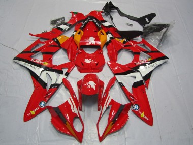 Cheap 2017-2018 BMW S1000RR Motorcycle Fairings - Red White Black