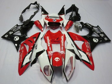 Cheap 2009-2014 BMW S1000RR Motorcycle Fairing - White Red Glossy Black