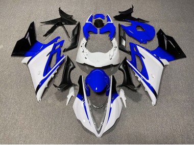 Cheap 2013-2016 Triumph Daytona 675 Motorcycle Fairings - White Blue Glossy Black