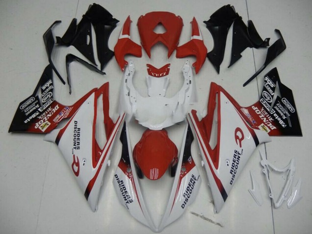 2013-2016 Triumph Daytona 675 Motorcycle Fairing - White Red Glossy Black