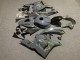 2009-2012 Honda CBR600RR Motorcycle Fairings - Dark Nardo Grey Yellow