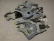 2009-2012 Honda CBR600RR Motorcycle Fairings - Dark Nardo Grey Yellow